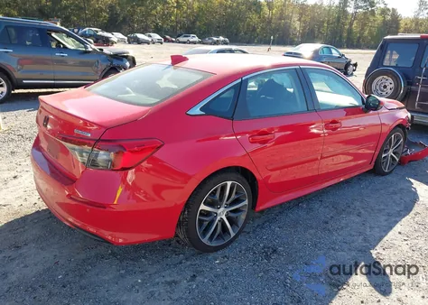 2022 Honda Civic Touring z USA, uszkodzony, nr VIN 2HGFE1F95NH303495